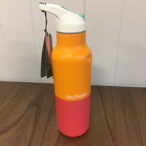 NEW Klean Kanteen Rise Classic Flip Sport Cap 16 oz - Red Orange - DENTS